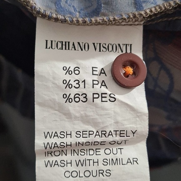 Luciano Visconti‎ Button Shirt Size Medium - Picture 5 of 6